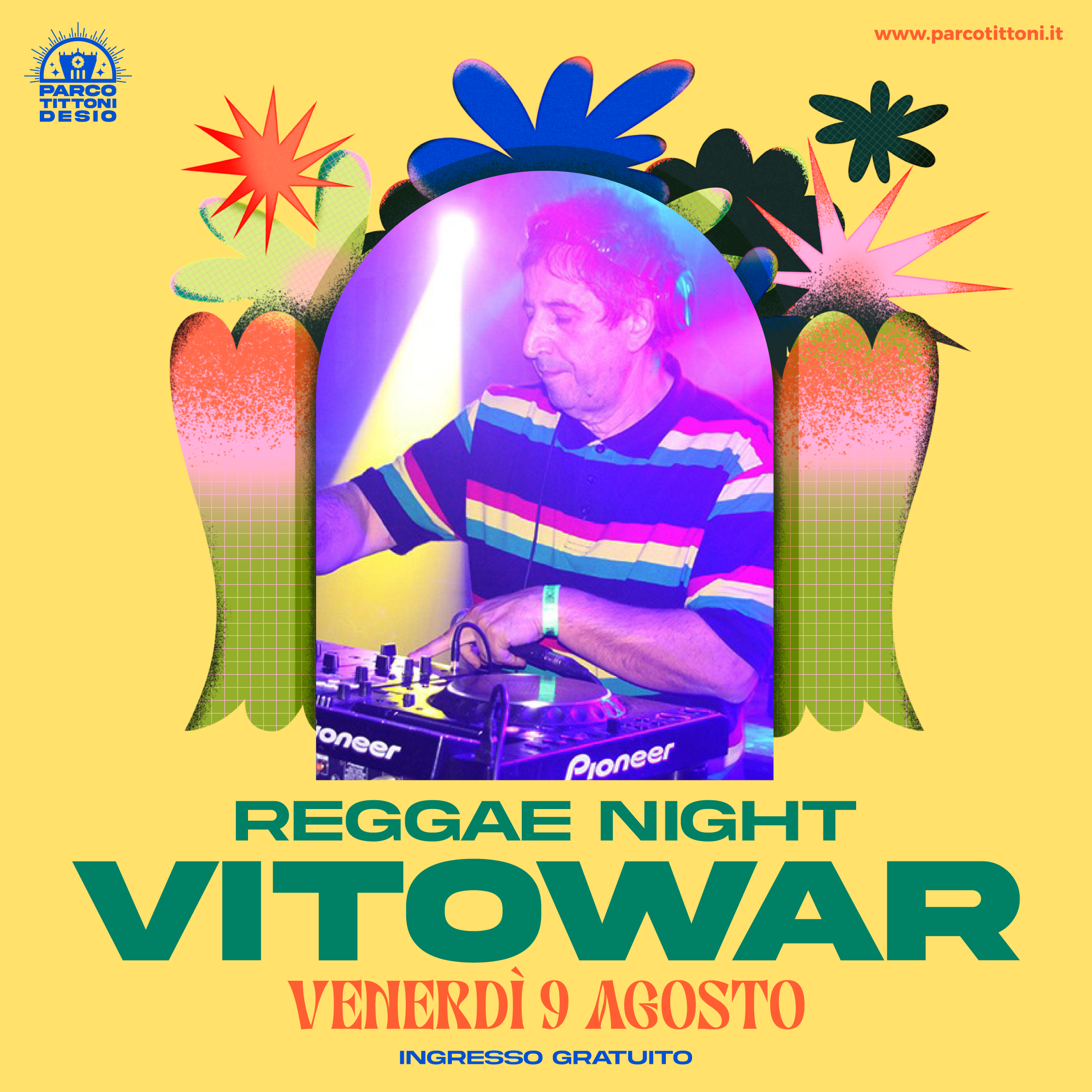 VitoWar selezionerà vibrazioni reggae per portare una serata di Jamaica nell'afosa Brianza!